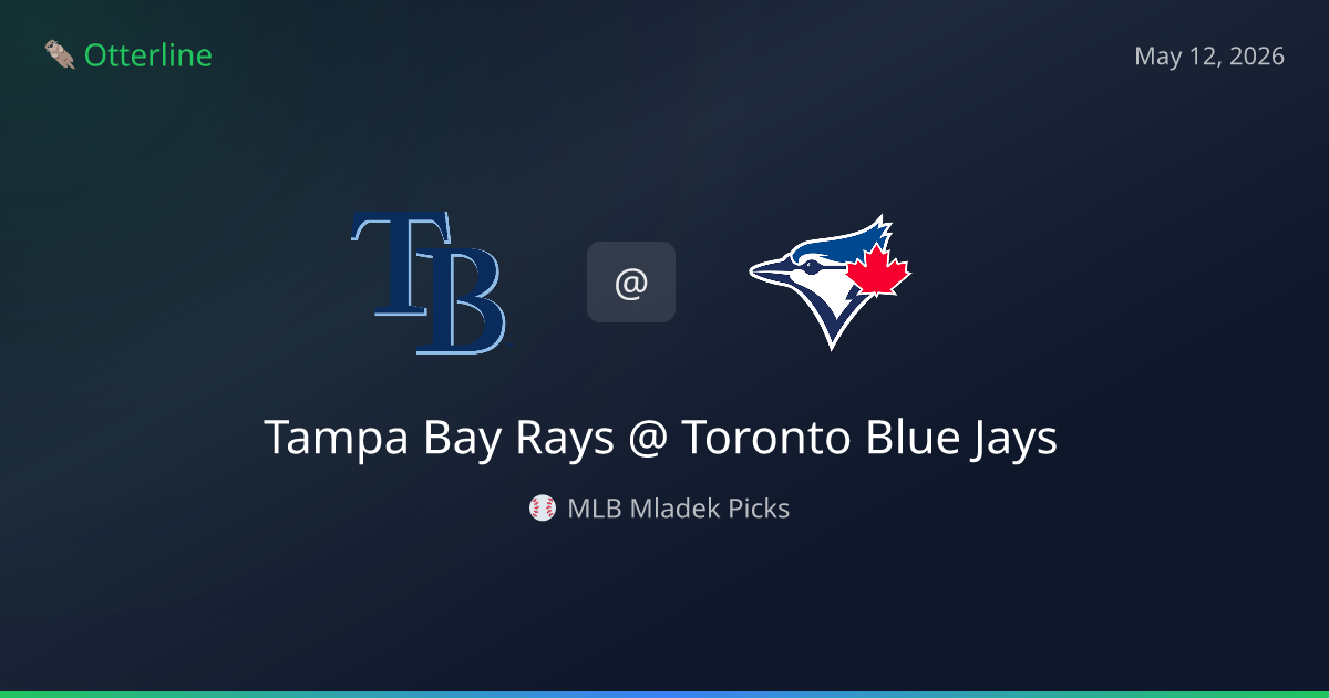 MLB Picks Today (May 12, 2026): Tampa Bay Rays at Toronto Blue Jays | AI Model Consensus