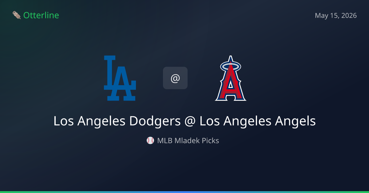 MLB Picks Today (May 15, 2026): Los Angeles Dodgers at Los Angeles Angels | AI Model Consensus