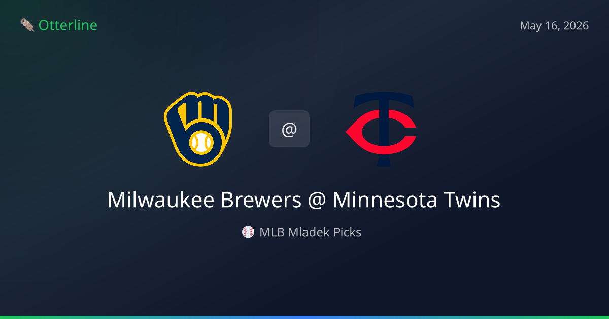 MLB Picks Today (May 16, 2026): Milwaukee Brewers at Minnesota Twins | AI Model Consensus