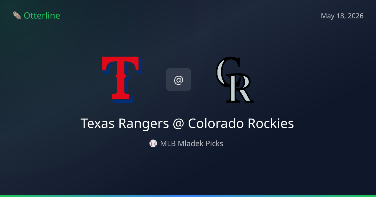 MLB Picks Today (May 18, 2026): Texas Rangers at Colorado Rockies | AI Model Consensus