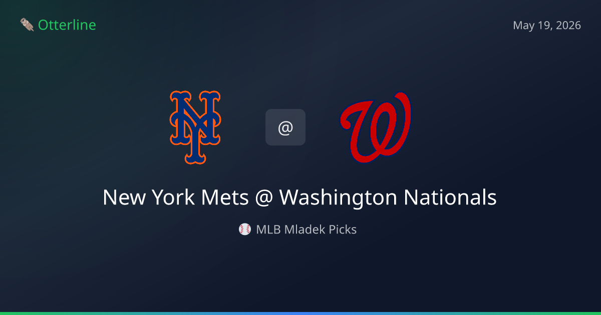 MLB Picks Today (May 19, 2026): New York Mets at Washington Nationals | AI Model Consensus