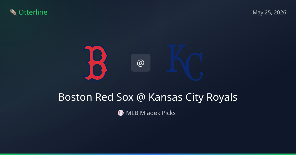 MLB Picks Today (May 25, 2026): Boston Red Sox at Kansas City Royals | AI Model Consensus