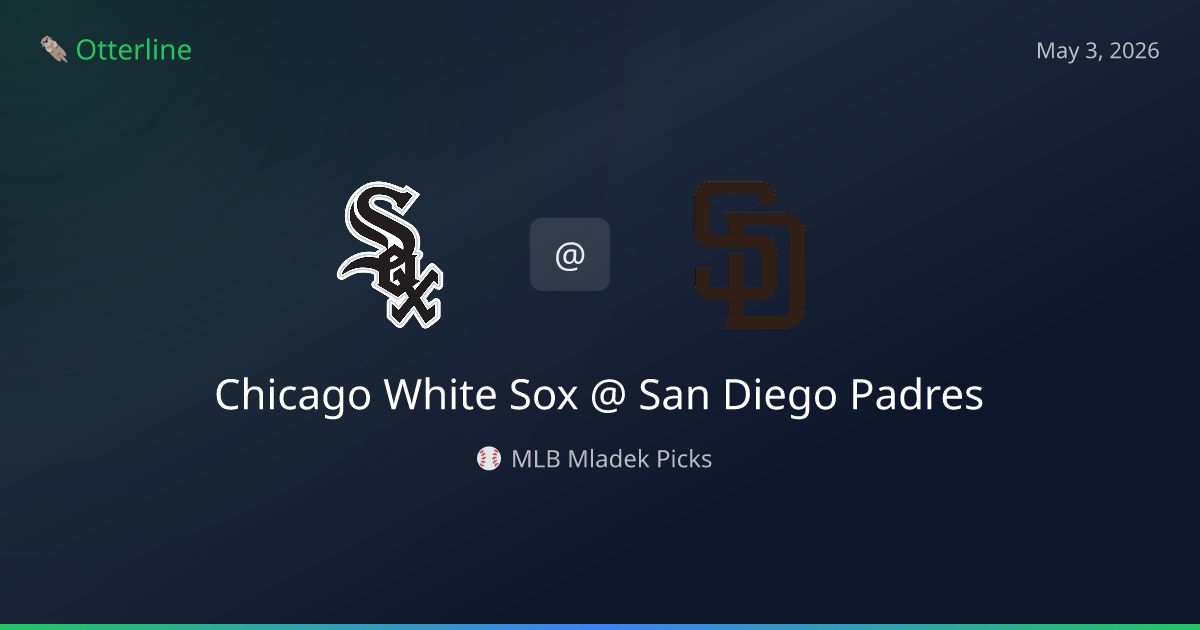 MLB Picks Today (May 3, 2026): Chicago White Sox at San Diego Padres | AI Model Consensus
