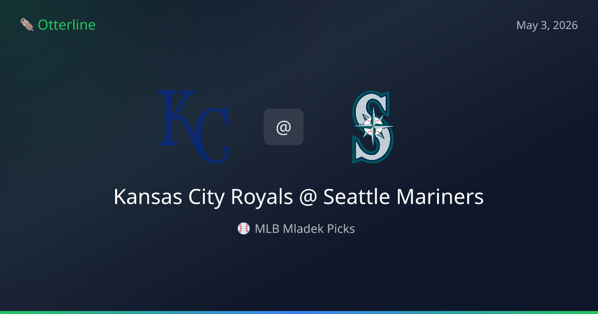 MLB Picks Today (May 3, 2026): Kansas City Royals at Seattle Mariners | AI Model Consensus