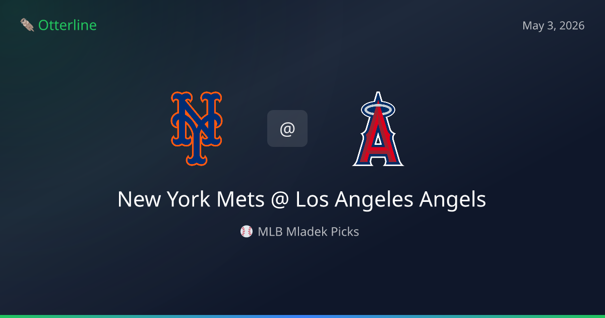 MLB Picks Today (May 3, 2026): New York Mets at Los Angeles Angels | AI Model Consensus