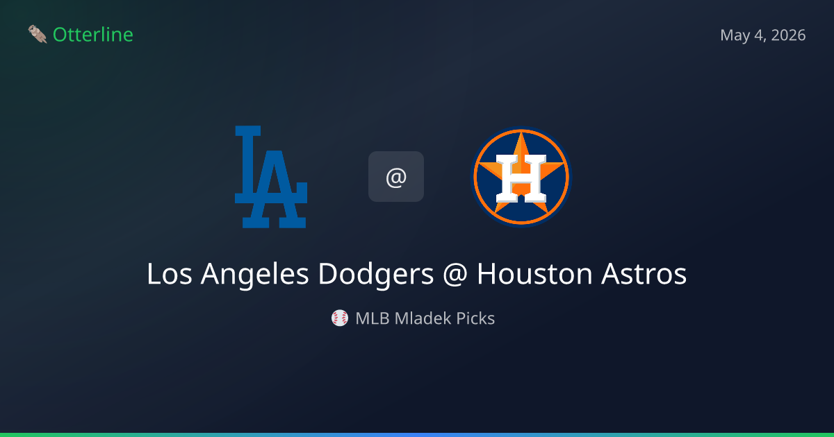 MLB Picks Today (May 4, 2026): Los Angeles Dodgers at Houston Astros | AI Model Consensus