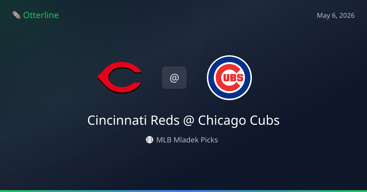 MLB Picks Today (May 6, 2026): Cincinnati Reds at Chicago Cubs | AI Model Consensus
