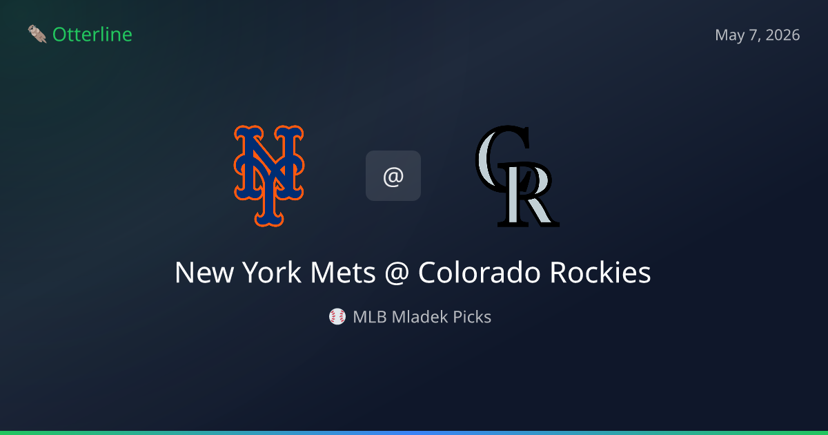 MLB Picks Today (May 7, 2026): New York Mets at Colorado Rockies | AI Model Consensus