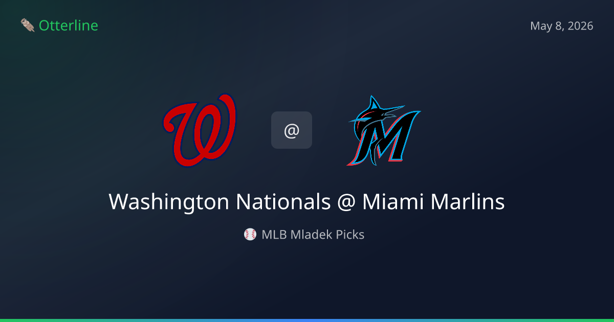 MLB Picks Today (May 8, 2026): Washington Nationals at Miami Marlins | AI Model Consensus