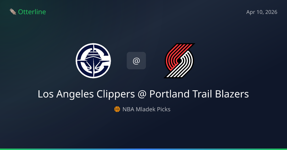 NBA Picks Today (April 10, 2026): Los Angeles Clippers at Portland Trail Blazers | AI Model Consensus