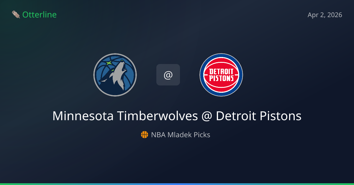 NBA Picks Today (April 2, 2026): Minnesota Timberwolves at Detroit Pistons | AI Model Consensus