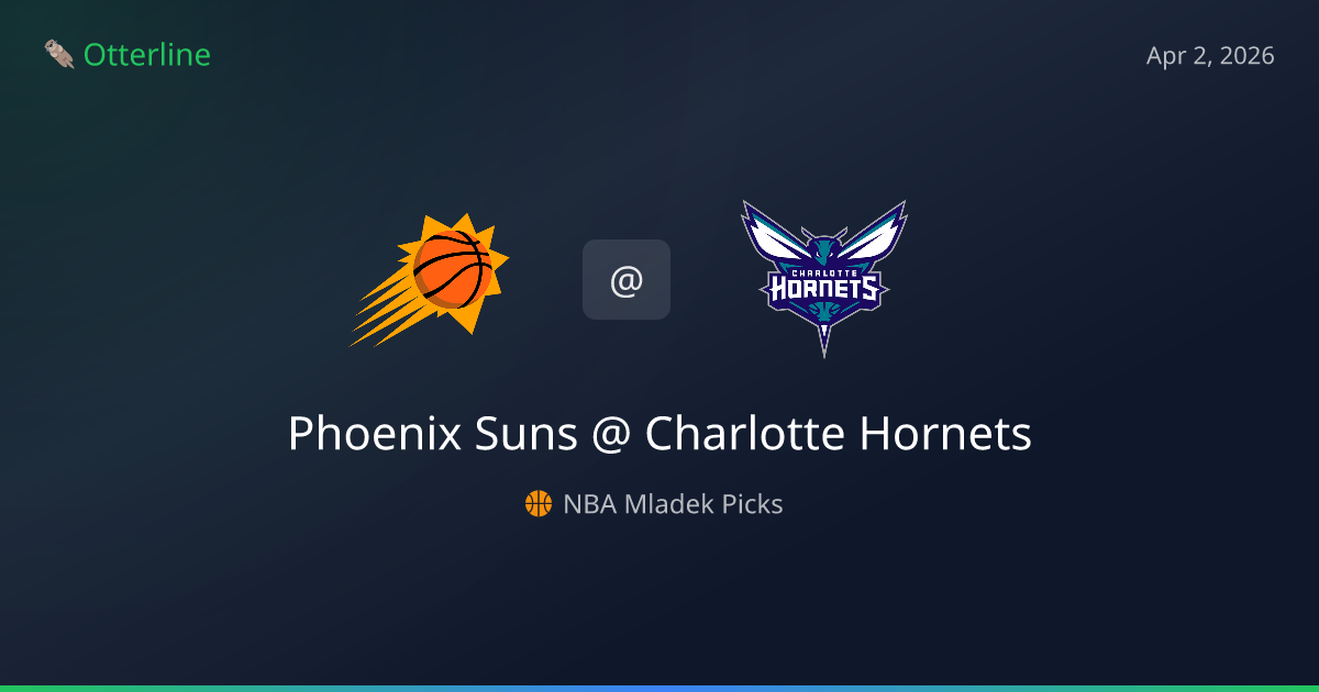 NBA Picks Today (April 2, 2026): Phoenix Suns at Charlotte Hornets | AI Model Consensus