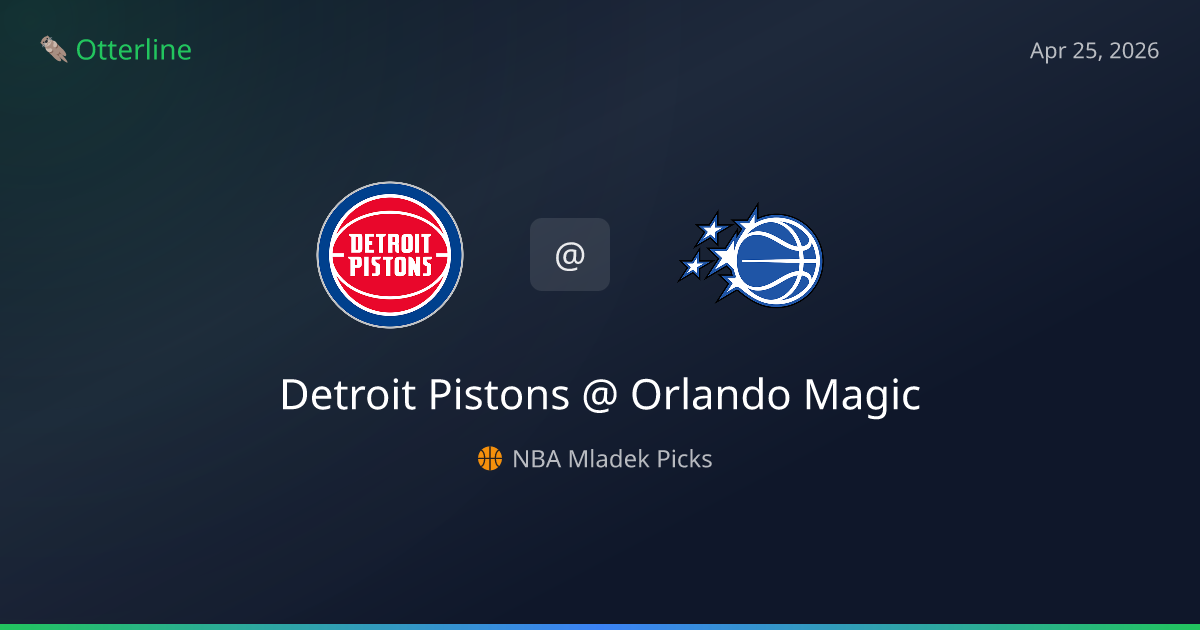NBA Picks Today (April 25, 2026): Detroit Pistons at Orlando Magic | AI Model Consensus