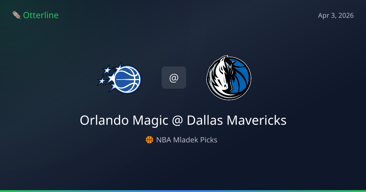 NBA Picks Today (April 3, 2026): Orlando Magic at Dallas Mavericks | AI Model Consensus