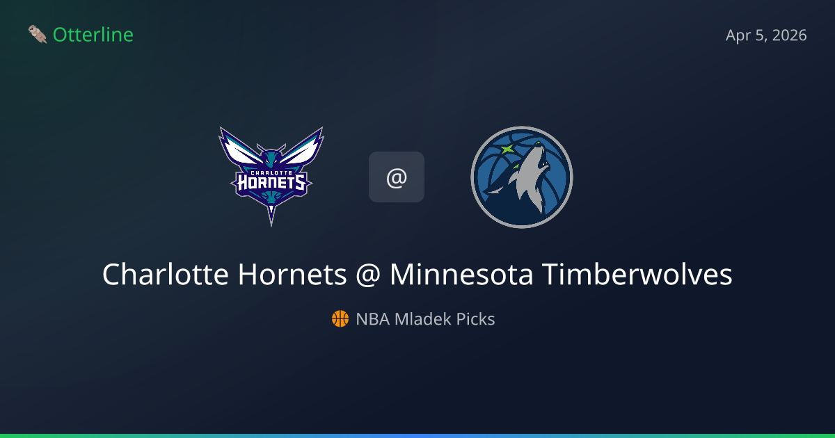 NBA Picks Today (April 5, 2026): Charlotte Hornets at Minnesota Timberwolves | AI Model Consensus