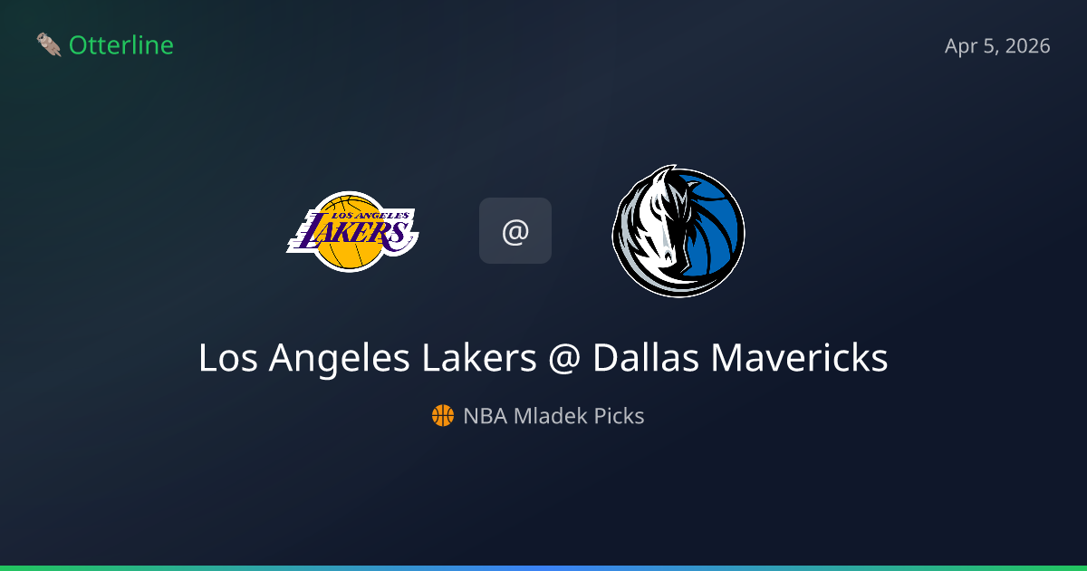 NBA Picks Today (April 5, 2026): Los Angeles Lakers at Dallas Mavericks | AI Model Consensus