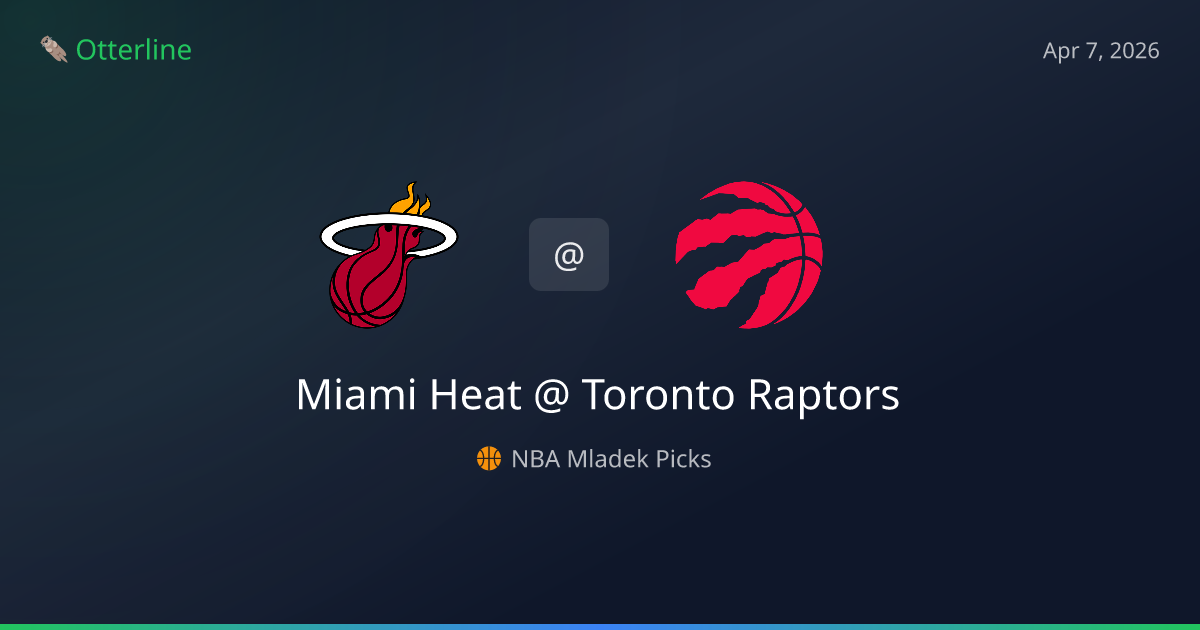 NBA Picks Today (April 7, 2026): Miami Heat at Toronto Raptors | AI Model Consensus