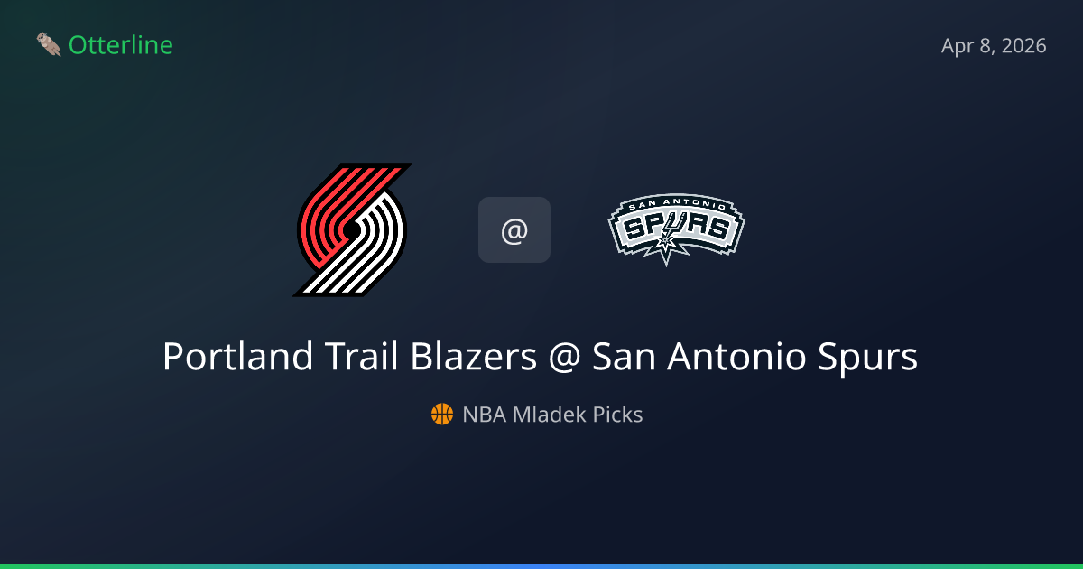 NBA Picks Today (April 8, 2026): Portland Trail Blazers at San Antonio Spurs | AI Model Consensus