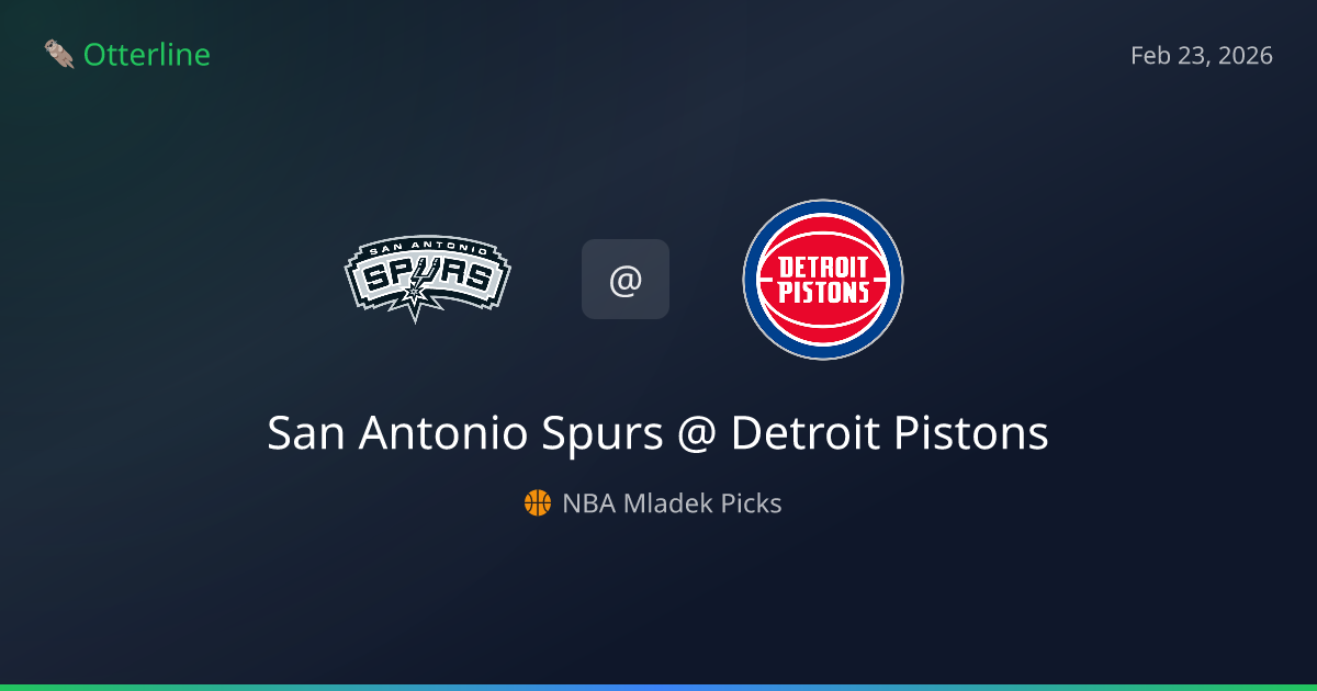 NBA Prediction, Pick for Monday, February 23, 2026: San Antonio Spurs vs Detroit Pistons