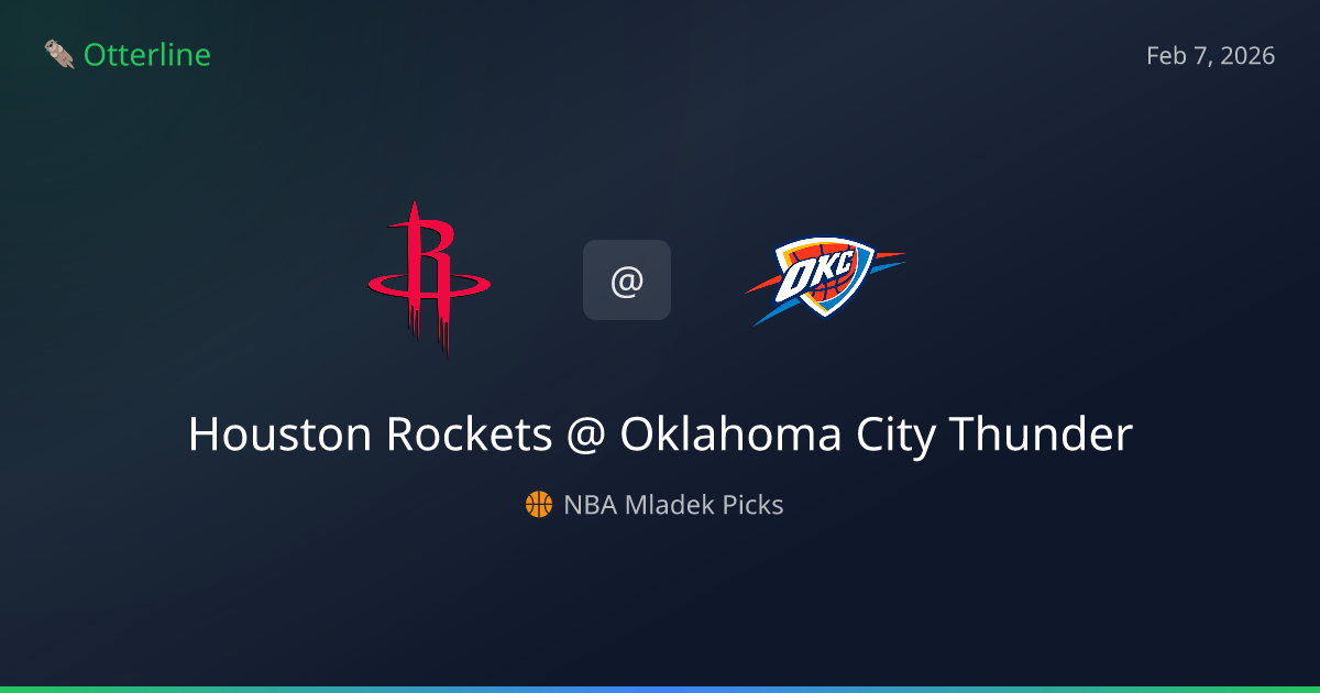 NBA Prediction, Pick for Saturday, February 7, 2026: Houston Rockets vs Oklahoma City Thunder