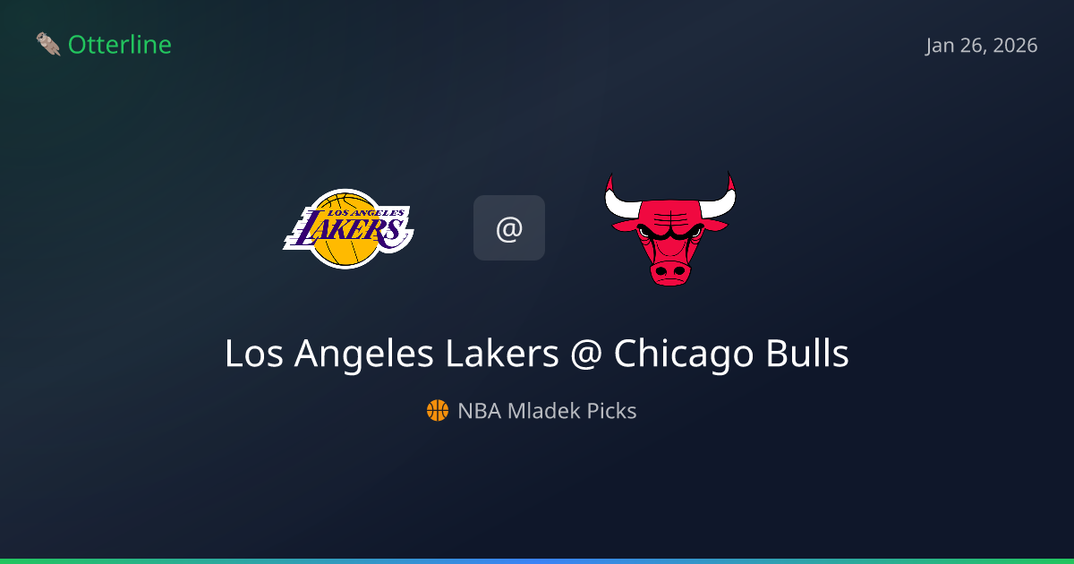 NBA Prediction, Pick for Monday, January 26, 2026: Los Angeles Lakers vs Chicago Bulls
