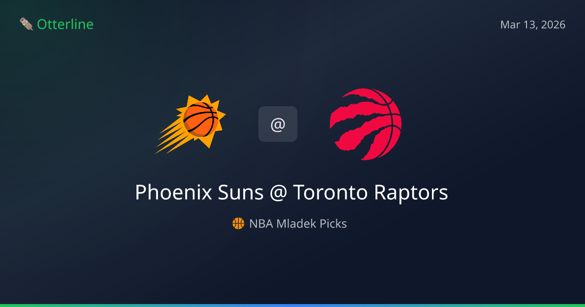 NBA Picks Today (March 13, 2026): Phoenix Suns at Toronto Raptors | AI Model Consensus