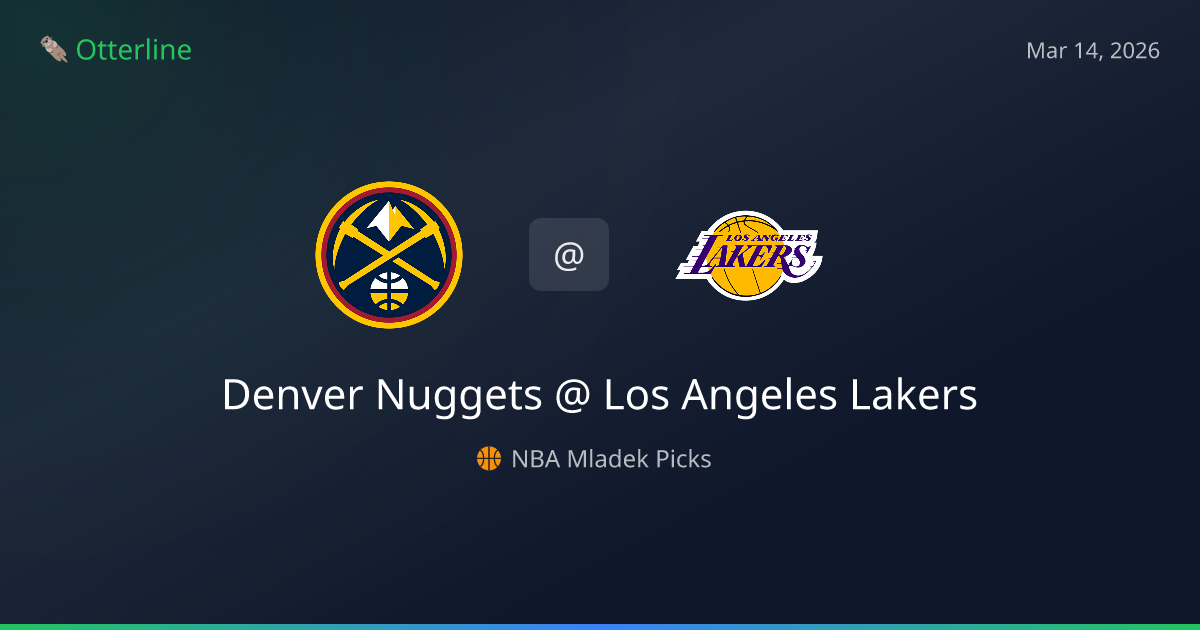 NBA Picks Today (March 14, 2026): Denver Nuggets at Los Angeles Lakers | AI Model Consensus