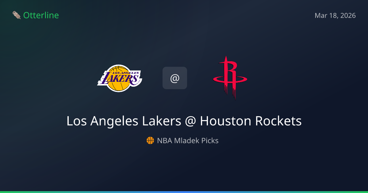 NBA Picks Today (March 18, 2026): Los Angeles Lakers at Houston Rockets | AI Model Consensus