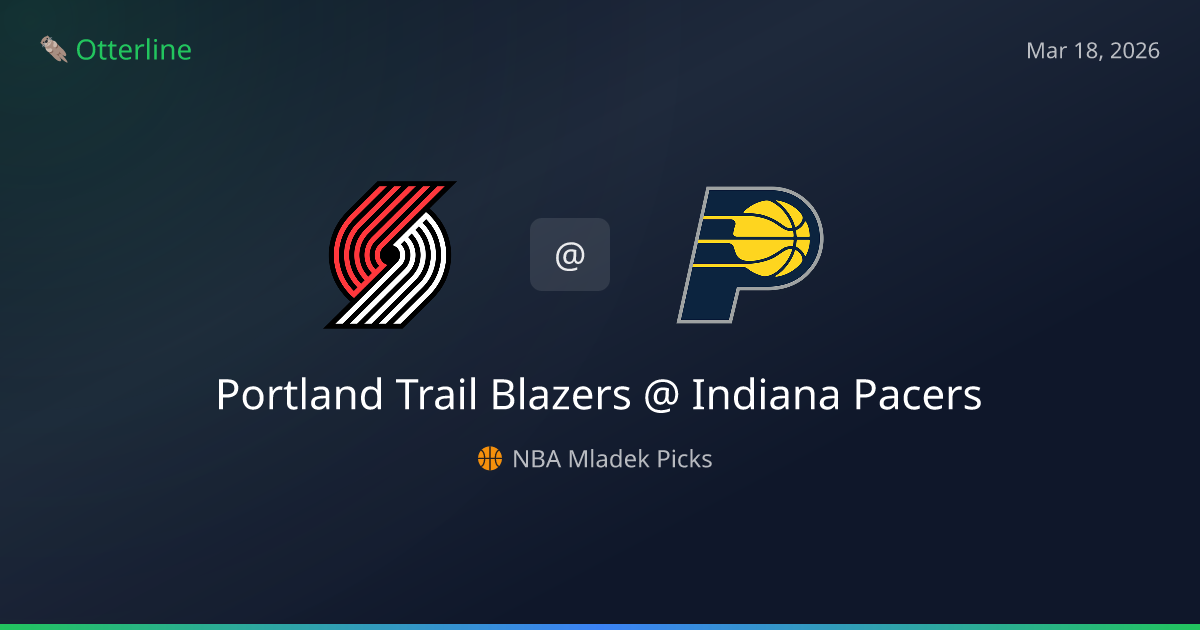 NBA Picks Today (March 18, 2026): Portland Trail Blazers at Indiana Pacers | AI Model Consensus