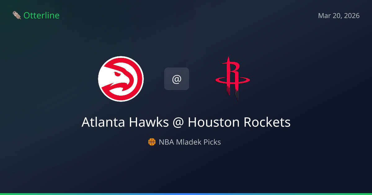 NBA Picks Today (March 20, 2026): Atlanta Hawks at Houston Rockets | AI Model Consensus