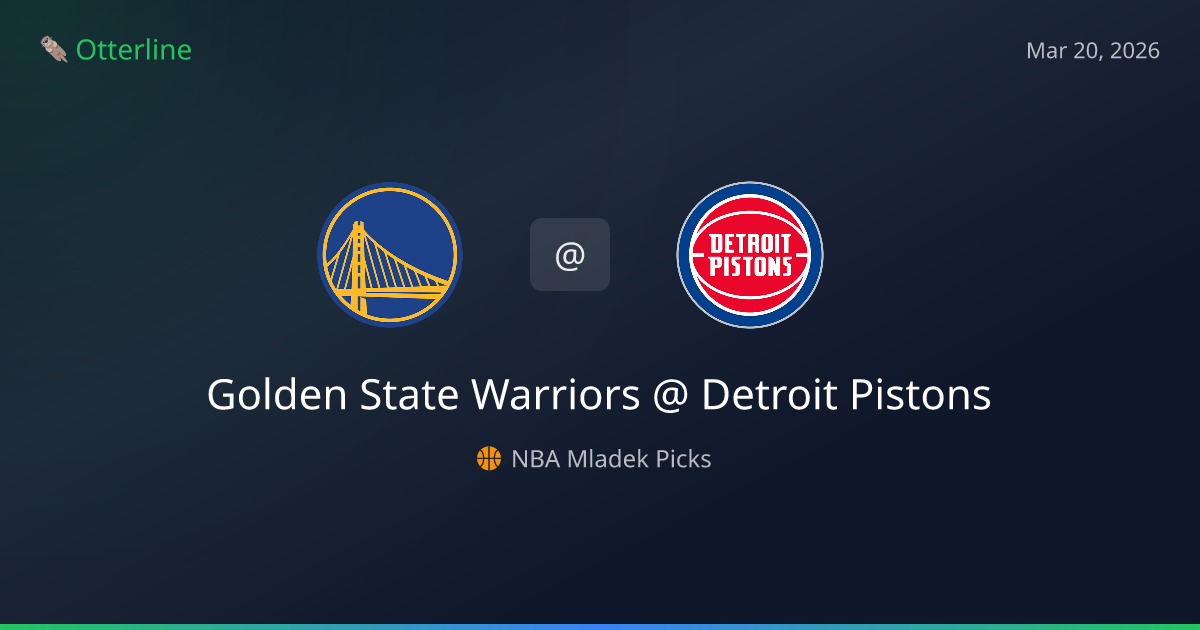 NBA Picks Today (March 20, 2026): Golden State Warriors at Detroit Pistons | AI Model Consensus