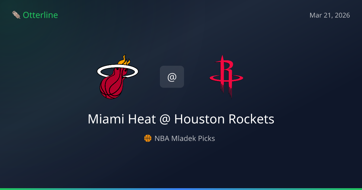 NBA Picks Today (March 21, 2026): Miami Heat at Houston Rockets | AI Model Consensus