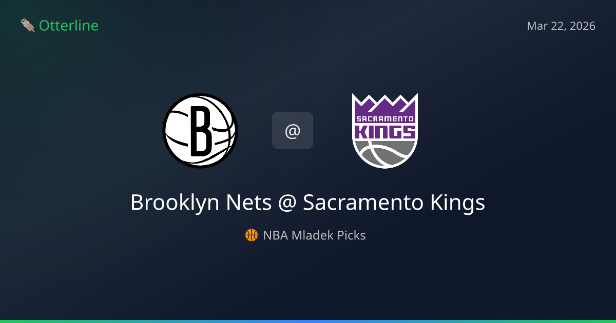 NBA Picks Today (March 22, 2026): Brooklyn Nets at Sacramento Kings | AI Model Consensus