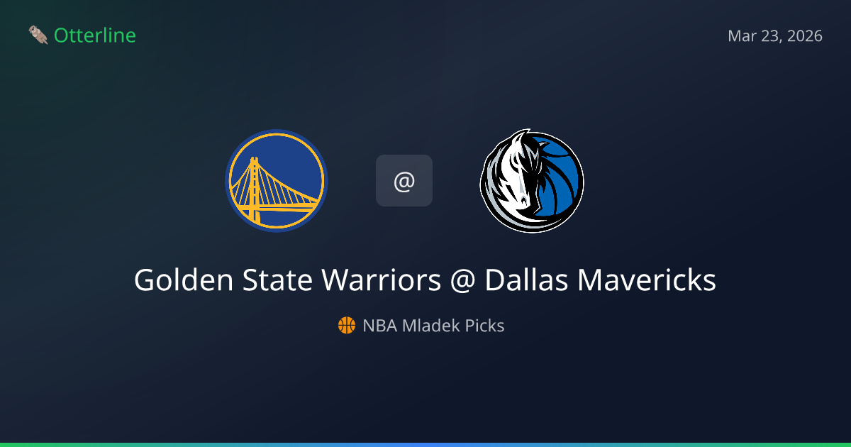 NBA Picks Today (March 23, 2026): Golden State Warriors at Dallas Mavericks | AI Model Consensus