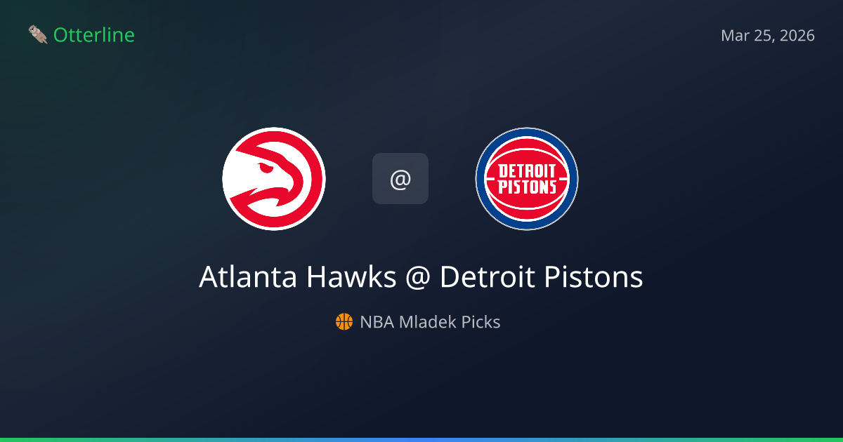 NBA Picks Today (March 25, 2026): Atlanta Hawks at Detroit Pistons | AI Model Consensus