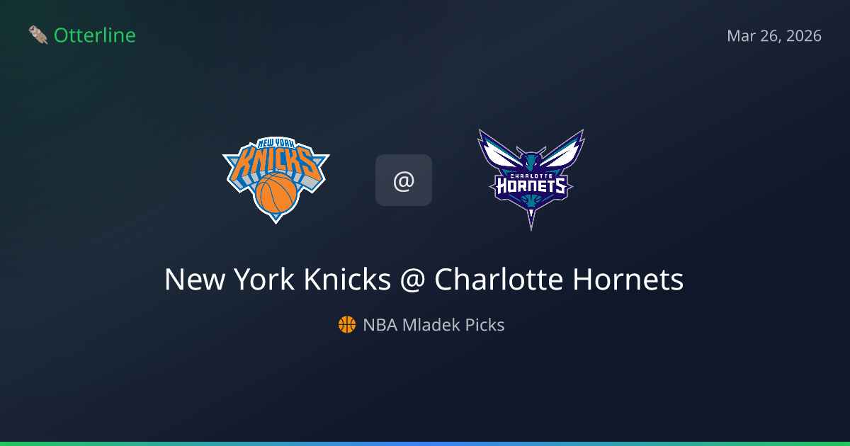 NBA Picks Today (March 26, 2026): New York Knicks at Charlotte Hornets | AI Model Consensus