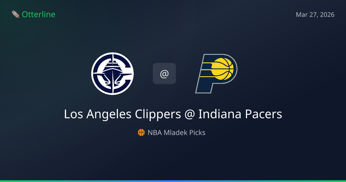 NBA Picks Today (March 27, 2026): Los Angeles Clippers at Indiana Pacers | AI Model Consensus