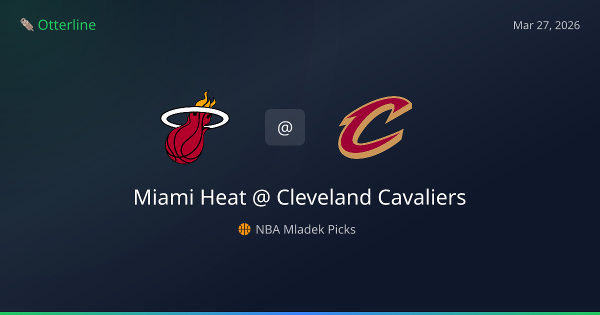 NBA Picks Today (March 27, 2026): Miami Heat at Cleveland Cavaliers | AI Model Consensus