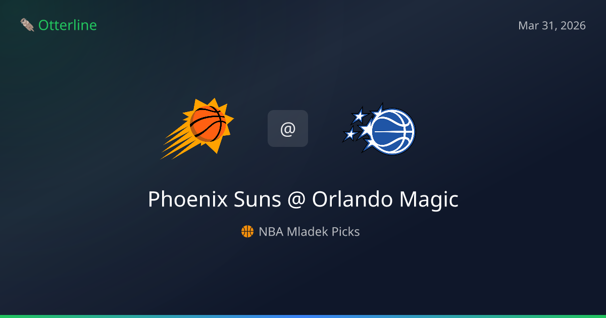 NBA Picks Today (March 31, 2026): Phoenix Suns at Orlando Magic | AI Model Consensus