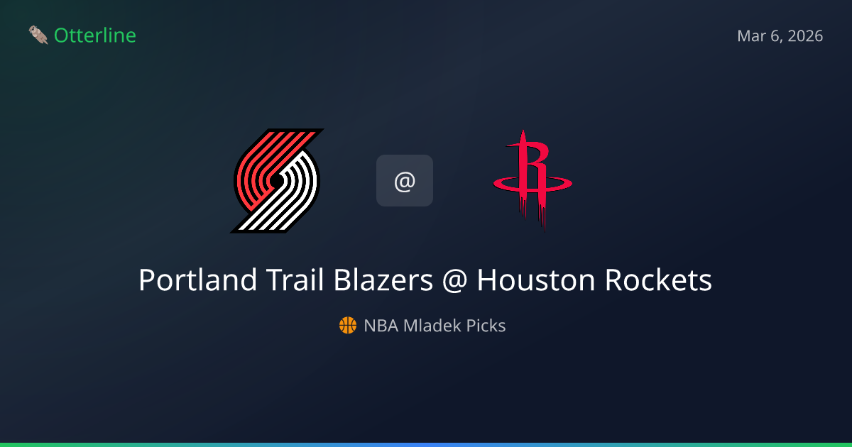 NBA Picks Today (March 6, 2026): Portland Trail Blazers at Houston Rockets | AI Model Consensus