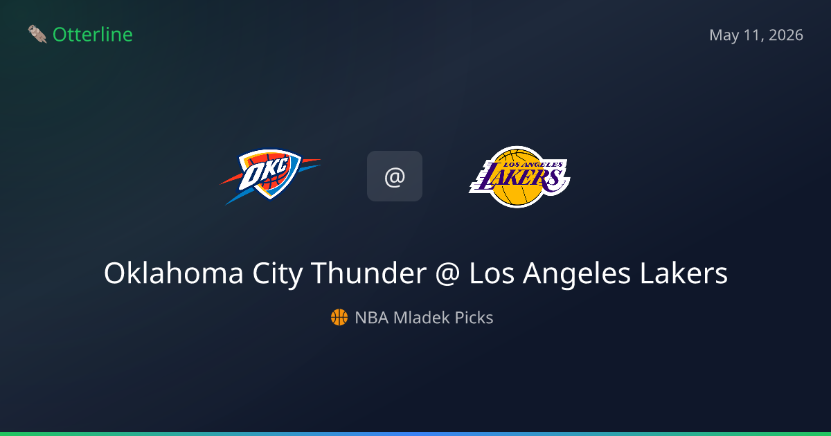NBA Picks Today (May 11, 2026): Oklahoma City Thunder at Los Angeles Lakers | AI Model Consensus