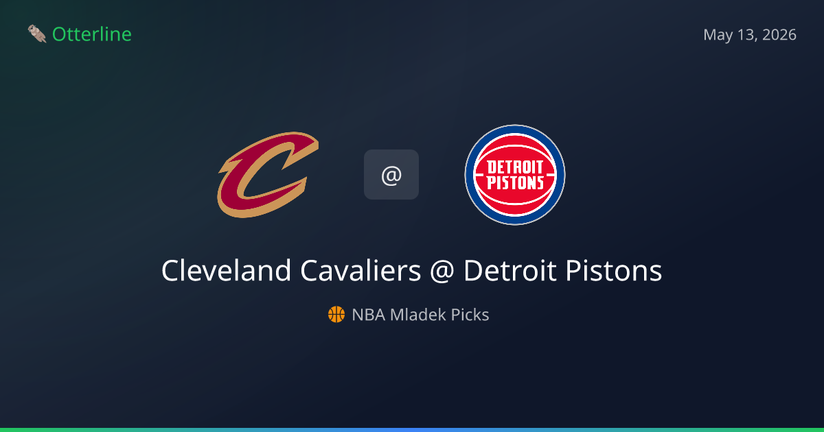 NBA Picks Today (May 13, 2026): Cleveland Cavaliers at Detroit Pistons | AI Model Consensus