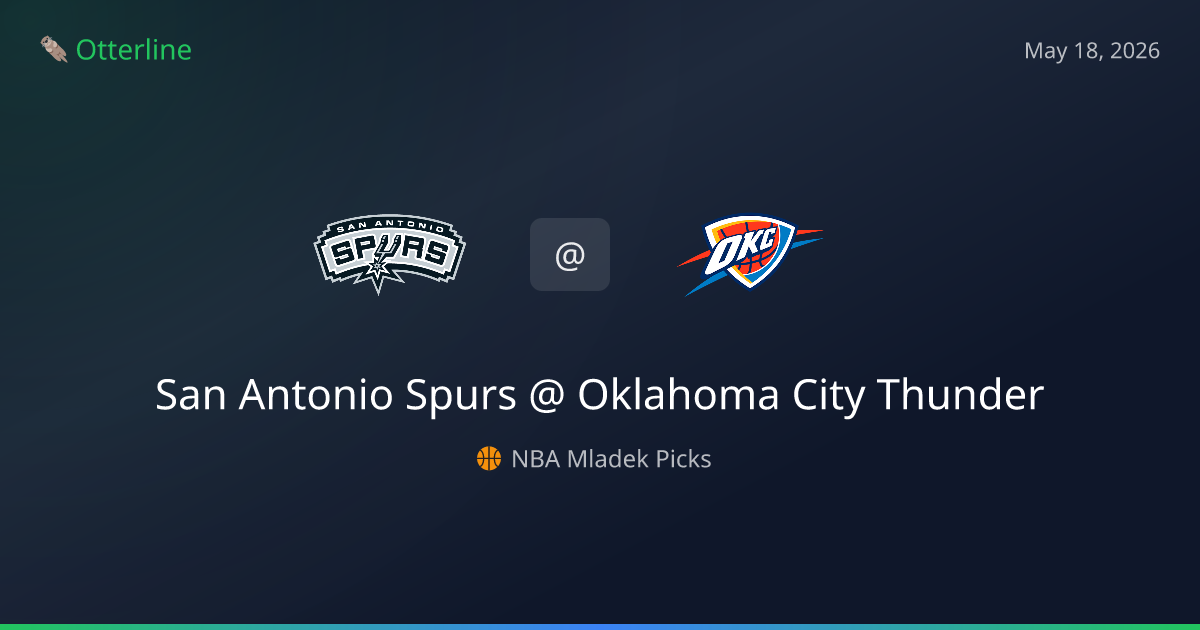 NBA Picks Today (May 18, 2026): San Antonio Spurs at Oklahoma City Thunder | AI Model Consensus