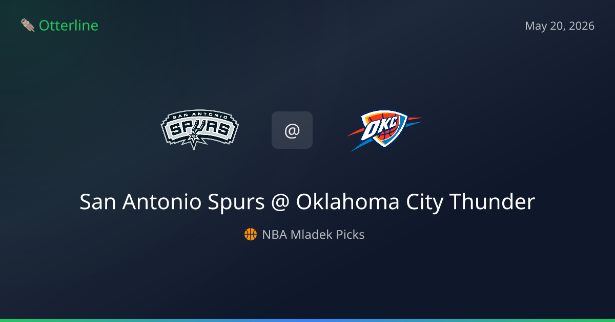 NBA Picks Today (May 20, 2026): San Antonio Spurs at Oklahoma City Thunder | AI Model Consensus