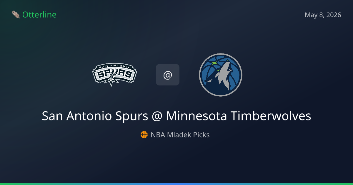 NBA Picks Today (May 8, 2026): San Antonio Spurs at Minnesota Timberwolves | AI Model Consensus