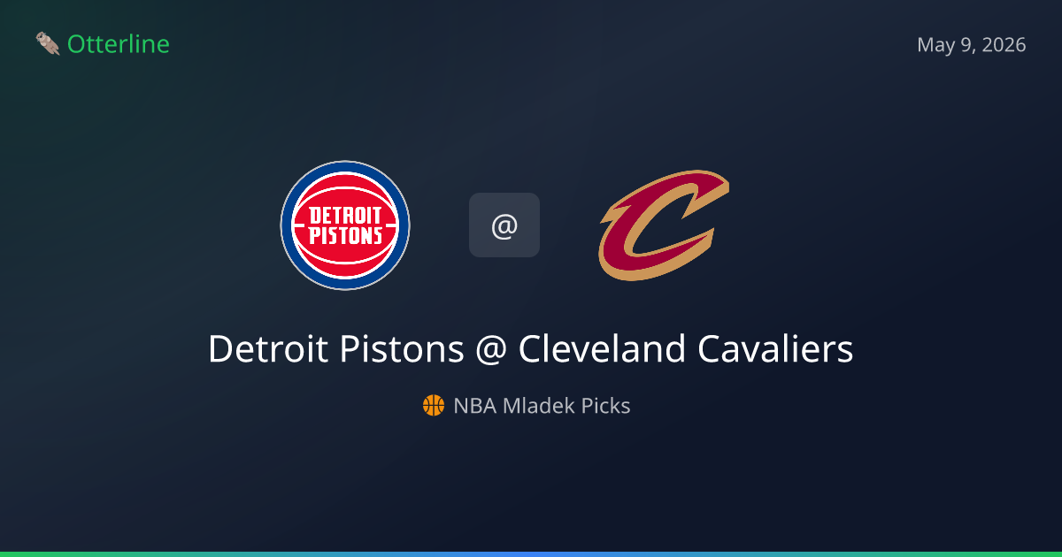 NBA Picks Today (May 9, 2026): Detroit Pistons at Cleveland Cavaliers | AI Model Consensus