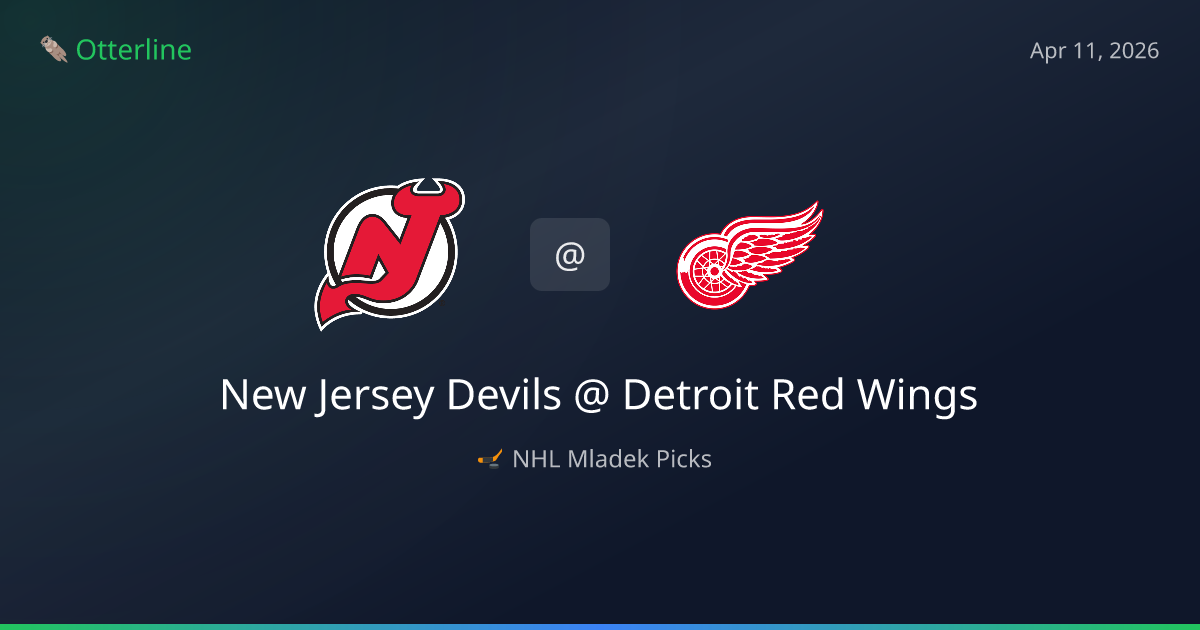 NHL Picks Today (April 11, 2026): New Jersey Devils at Detroit Red Wings | AI Model Consensus