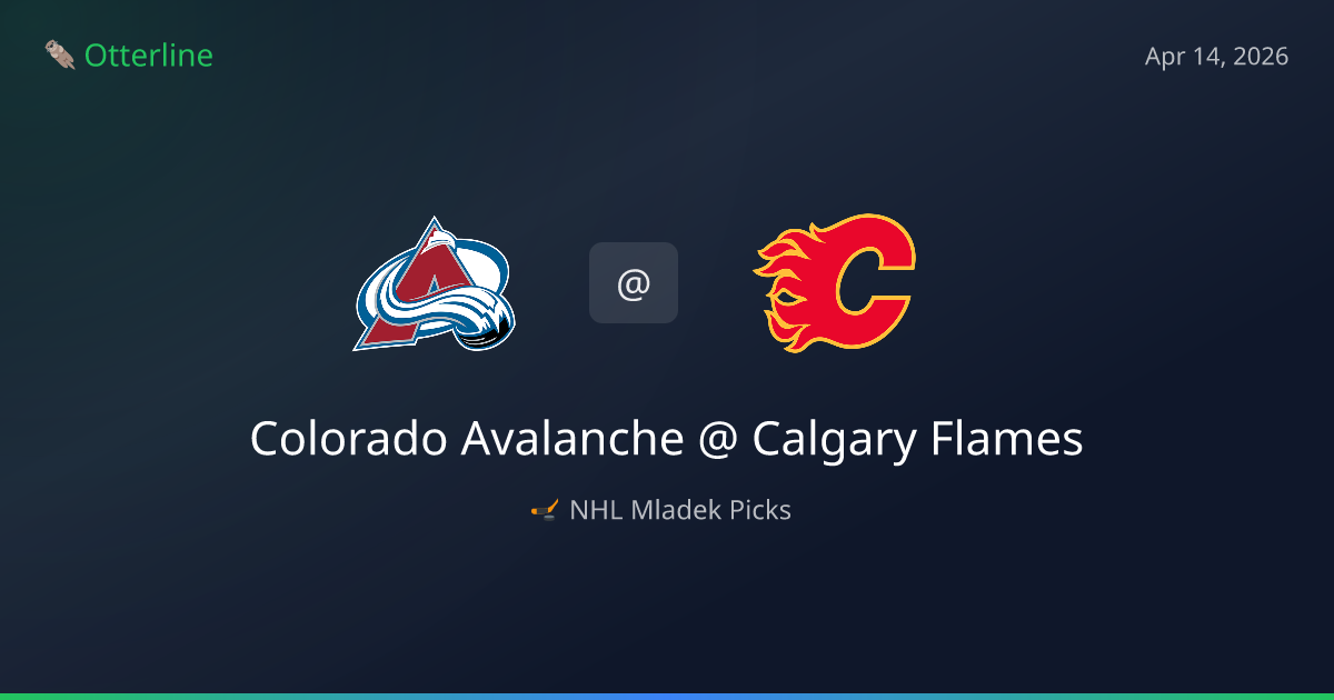 NHL Picks Today (April 14, 2026): Colorado Avalanche at Calgary Flames | AI Model Consensus