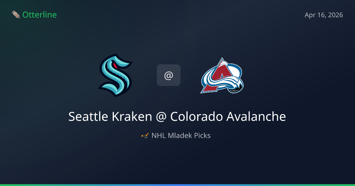 NHL Picks Today (April 16, 2026): Seattle Kraken at Colorado Avalanche | AI Model Consensus