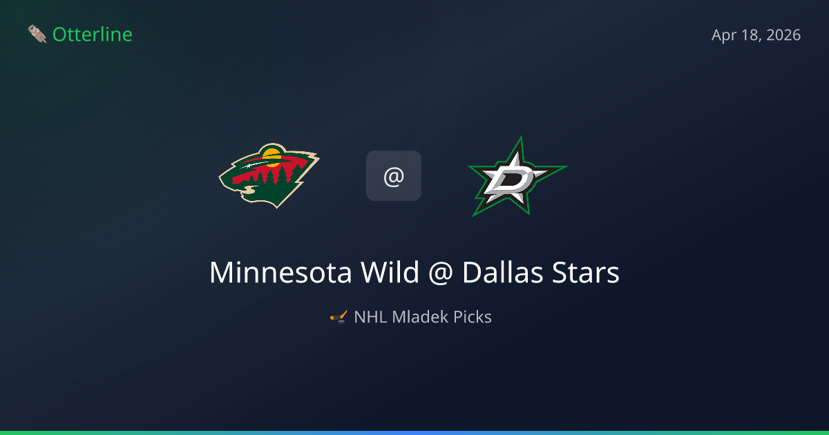 NHL Picks Today (April 18, 2026): Minnesota Wild at Dallas Stars | AI Model Consensus
